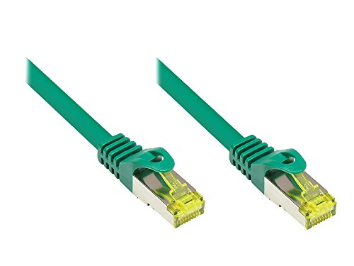 Good Connections Cat.5e Ethernet LAN Patch Cable Snagless RNS, SF/UTP, 100 MHz; Gigabit Capable (10/100/1000 Base-T Ethernet Networking) for Patch Panel, Switch, Router, Modem GrĂĽn 2 m