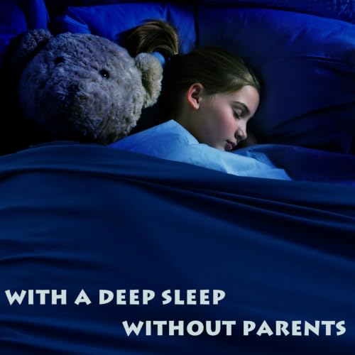 Image of Ntomtuex Sensory Bed Sheet for Kids Compression Reduced Pressure Weighted Blanket to Keep Nice Sleeping Comfortable with Light Breathable Polyester, Dark Navy,54 inchx60 inch