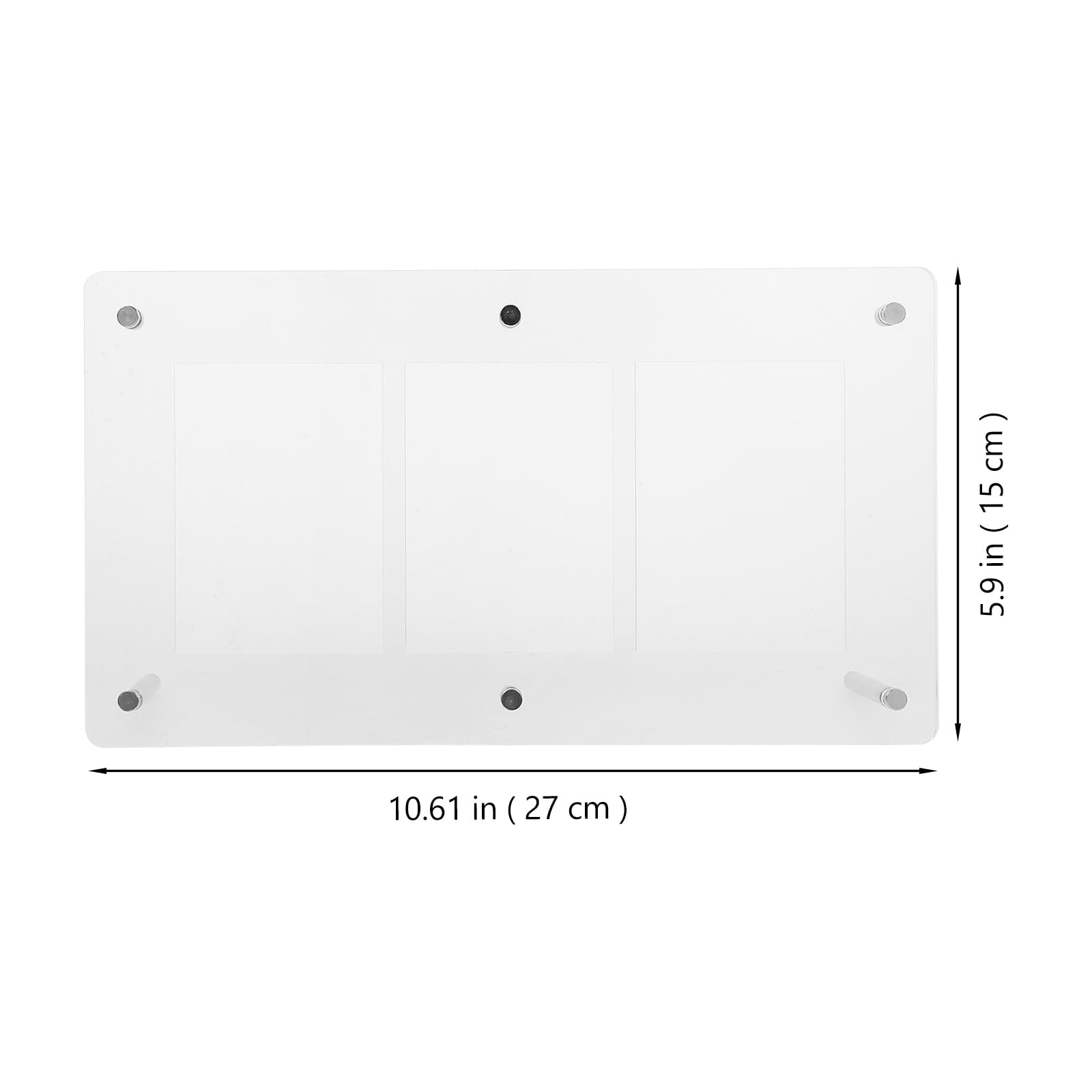 BESTonZON Présentoir Cartes À Collectionner Transparent 10.63X5.91X0.24 Pouces Support Organisateur Cartes De Jeu Baseball Sport Photo Table