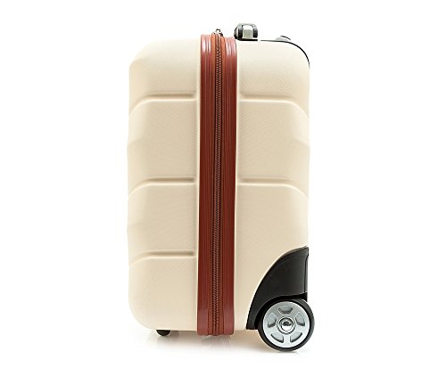 WITTCHEN kleine koffer handbagage kofferwagen afmetingen 32 x 25 x 42 cm capaciteit 25 L gewicht 2 KG ABS Wit - Image 3