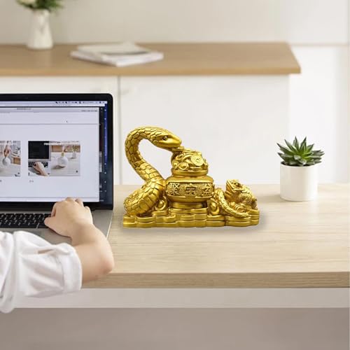 Figurine serpent du Nouvel An chinois décorative pour bureau Feng Shui - 4