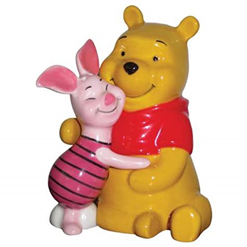 Westland Giftware Life According to Eeyore Pooh and Piglet Hugging 3-3/4-Inch Magnetic Salt and Pepper Shakers