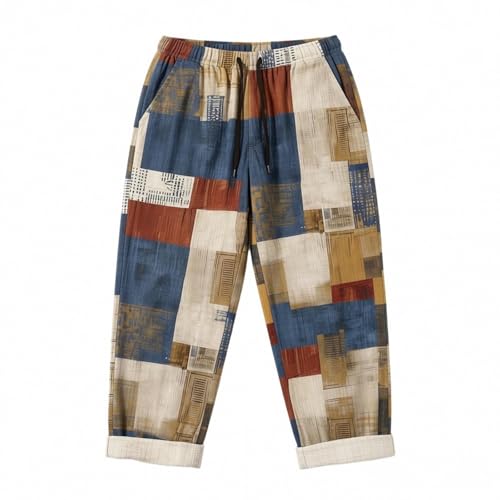 Pantalon été homme léger et décontracté à impression numérique 3D mode masculine