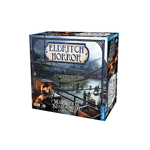 Giochi Uniti - Eldritch Horror: Nyarlathotep-Masken, Erweiterung für Eldritch Horror, 1-8 Spieler, 14+ Jahre, Italienische Ausgabe, GU694