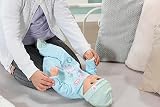 Zapf Creation Interactive Alexander 43 cm, miękka lalka z funkcjami i gimnastyką dla niemowląt, 8 realistycznych dźwięków i ruchów z akcesoriami Baby Annabell 709924