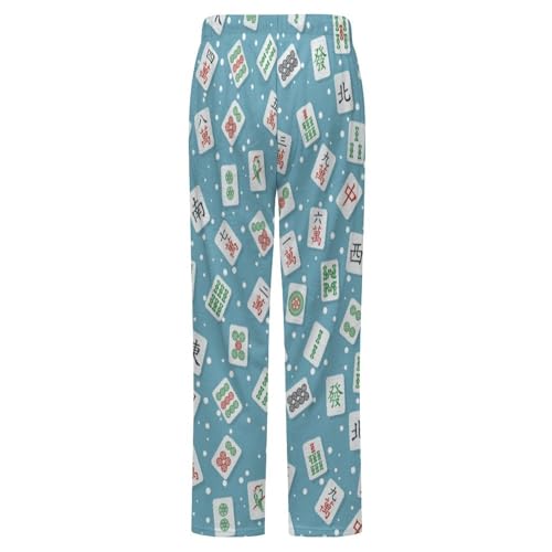 Mens Flannel Pajama Pants Orange Cartoon Ghosts Fleece Pj Pants Lounge Soft Sleep Pants for Men With Pockets3