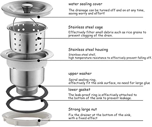 30X16X30 Inch Utility Sink Single Bowl Stainless Steel Kitchen Sink With Left Drain Plate For Laundry Backyard Garage Camping Portable Vanity Sink #TOP6