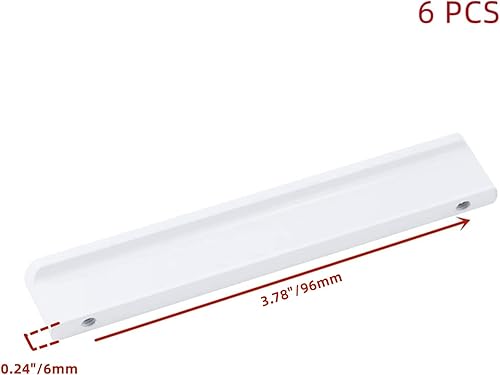 Miniatura 8 de WDONAY 6 tiradores de gabinete de aleación de aluminio en forma de T, herrajes para cocina, baño, dormitorio, centro de agujeros de 5 pulgadas