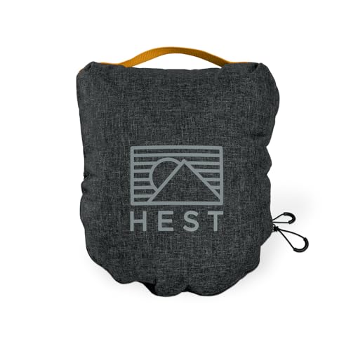 Image of HEST Pro Travel Pillow - 3-in-1 Neck, Body, and Small Travel Pillow - Adjustable Fill for Custom Comfort - Portable and Compact Design - Memory Foam with Washable Cover