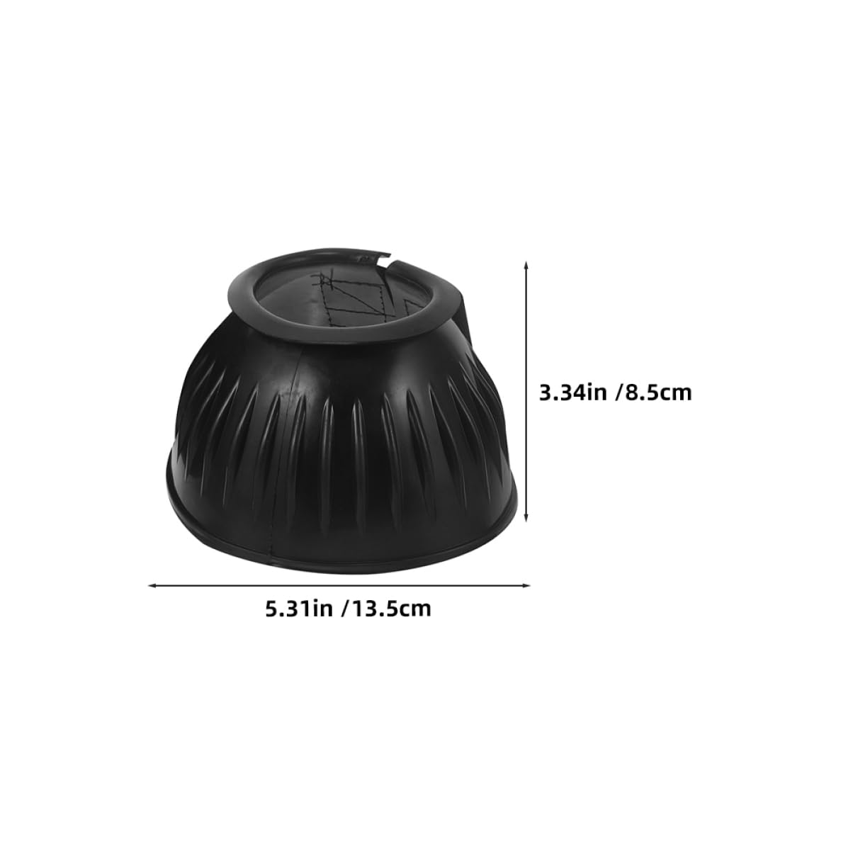 COLLBATH 4 Stück Schwarze Gummi Sehnenstiefel für Pferde, Tragbar