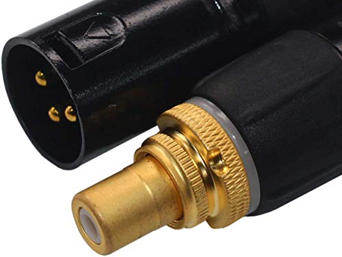 Adaptador XLR macho a RCA hembra 2 unidades miniatura 2