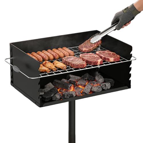 Park Style 30 Charcoal Grill with Adjustable Post