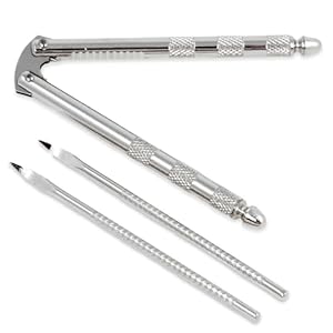 Chef Craft Classic Nut Cracker with Picks, 6.75 inch, Stainless Steel