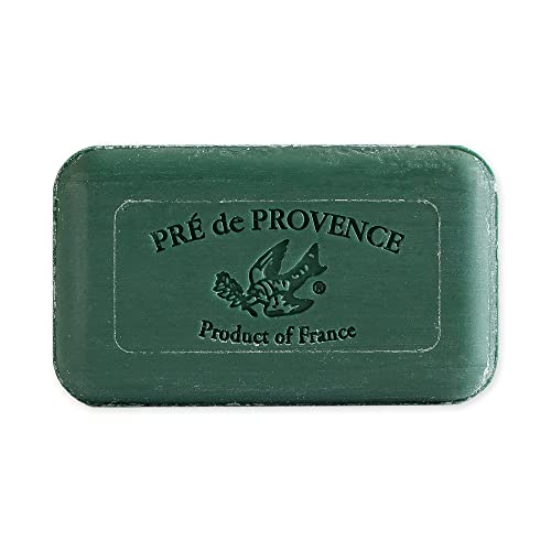 Image of Pre de Provence Artisanal Soap Bar, Natural French Skincare, Enriched with Organic Shea Butter, Quad Milled for Rich, Smooth & Moisturizing Lather, Noble Fir, 5.3 Ounce