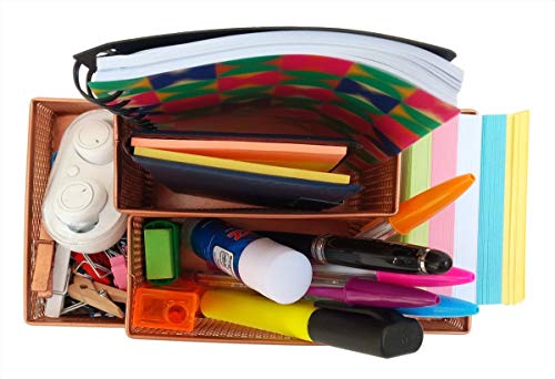 Kit Organizador Rose Gold com 4 Partes para Escritório