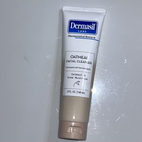 Dermasil Labs Oatmeal Facial Cleanser with Snow Mushroom, Paraben Free, Fragrance Free, 5 Fl Oz image 3