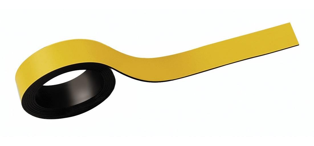 Maul Bande magnétique jaune inscriptible 2 pièces