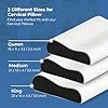 CareFoam Memory Foam Cervical Neck Pillow | 2 Years Warranty | Pain Relief Sleep, Improves Posture Spinal Alignment, Neck Pain Relief | Queen 19 x 11 x 3.5 Inch | White Jacquard Cover | Pack of 1 #5