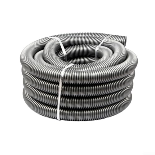 ComfyHarbor Manguera de repuesto para aspiradora de 50 mm de diámetro interior, conector roscado gris, tubo flexible, resistente a los álcalis ácidos, 3/4 metros (3 metros)