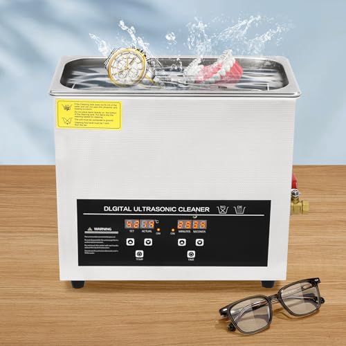 6.5L Ultrasonic Cleaner with Heater and Timer Stainless Steel Ultrasonic Cleaning Machine Professional Ultrasonic Parts Cleaner Ultrasound Cleaning Machine for Lab Tools Auto Parts - Image 3