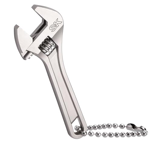 SK 2.5 Mini Adjustable Wrench Chain Tiny Wrench 0.48 Jaw Capacity