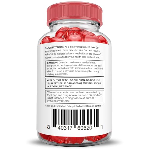 Luxe Keto ACV Gummies Advanced Formula 1000MG Luxe Keto Gummies Apple Cider Vinegar Formulated with Pomegranate Beet Juice Powder B12 Vegan Non GMO 60 Gummys - Thumbnail 6