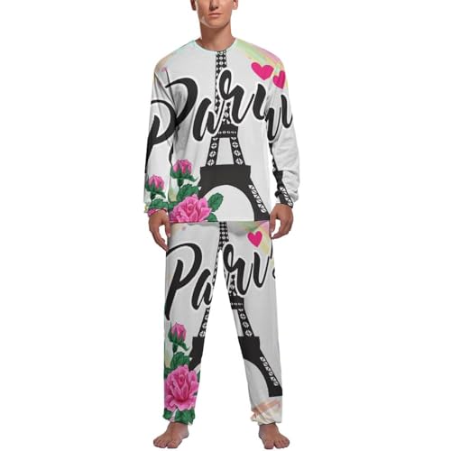 Pyjama homme Fleur De Tour anti-froid ensemble manches longues et bas