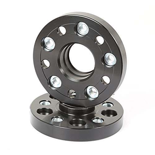 Rugged Ridge 15201.19 Wheel Spacer Kit, Black, 1 Inch/25 mm; 10-17 VW Amarok