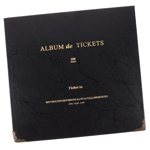 WEKAMOS Álbum Resistente Para Coleccionistas De Entradas y Billetes Libro Multiuso Para Guardar Boletos De Avión y Cine Libro De Almacenamiento Para Recuerdos y Talonarios