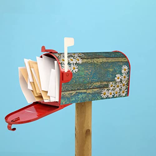 Foruidea Vintage Wooden Wood Daisy Mailbox Covers Magnetic Mailbox Wraps Post Letter Box Cover Standard Oversize 21 X 18 Mailwrap Garden Home Decor #TOP7