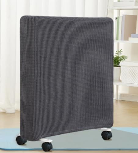 Farigrut オイルヒーター収納カバー 防塵カバー 保護カバー 無地 ストレッチ材 洗濯可 防塵 防湿 変色防止 汚れ防止 取り付け簡単 (ダークグレー)