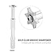 Alomejor 6 Heads 2 Cutting Ends Club Groove Sharpener Tool with Multi Angle Shape Mouth Cutters (Silver)