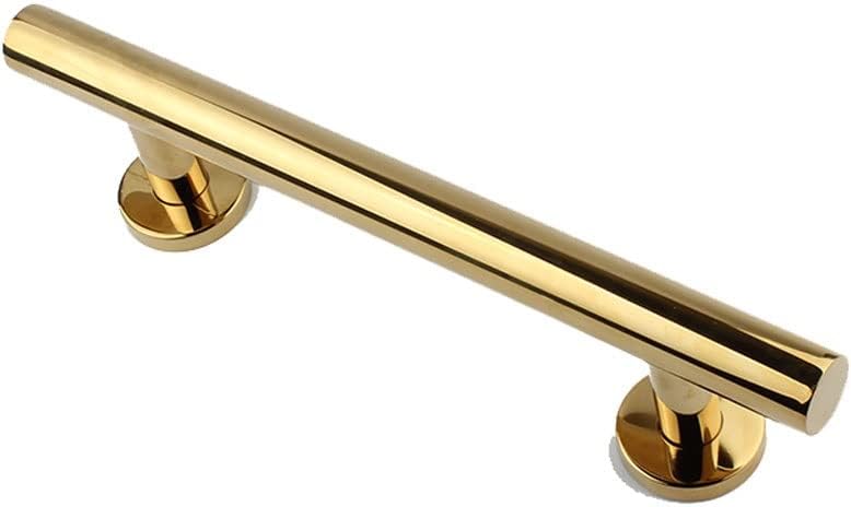 Bathroom Grab Bars for Seniors 11in/15in/19in/23in Stainless Steel Safety Handicap Grab Bar Non Slip Support Door Toilet Handrails for Pregnant Woman Elderly (Color : Gold, Size : 500MM)