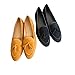 Men's Comfortable Driving Loafers, Square Toe Fashion Moccasins, Slip-On Leather Shoes