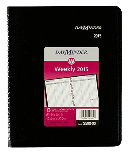 Dayminder Weekly Planner 2015, Wirebound, 6.88 X 8.75 Inch Page Size, Black (G590-00) #TOP13