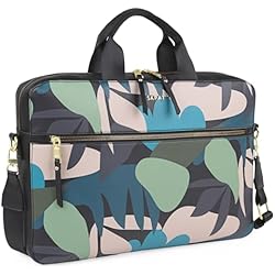Maletin Portadocumentos Mujer Baratos SKPAT - Portadocumentos Mujer - Maletin ordenador Portatil Mujer. Bolso Portatil Mujer para Trabajo - Bolso Ordenador Portatil Mujer Laptop 15,6 Pulgadas 317138, Feuilles