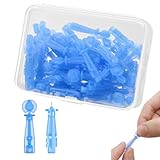 50 Pack Disposable Blackhead Remover Needles & Pimple Popper Tool Kit - Professional Acne Extractor Lancets for Whitehead, Comedone, Blemish Removal - Sterile Acne Needles with Case