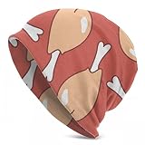 AOOEDM Deliciosa Pata de Pollo, Gorro Holgado, Gorro de Punto para Hombres y Mujeres, Gorro de Pescador, Gorro de Calavera, Regalo Unisex