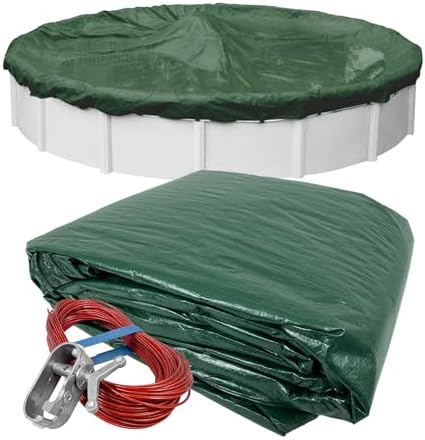 Robelle 24 ft Heavy Duty Dura-Guard Pool Cover for Above Ground Pools
