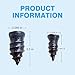 BQUFQ 40 PCS Tire Repair Rubber Nail, Vacuum Tire Repair Spiral Rubber Screws Kit, Self-Service Tire Screw Plugs Quick Repairs Tool for Car, Motorcycle, Truck, Tractor Tires Puncture Repair