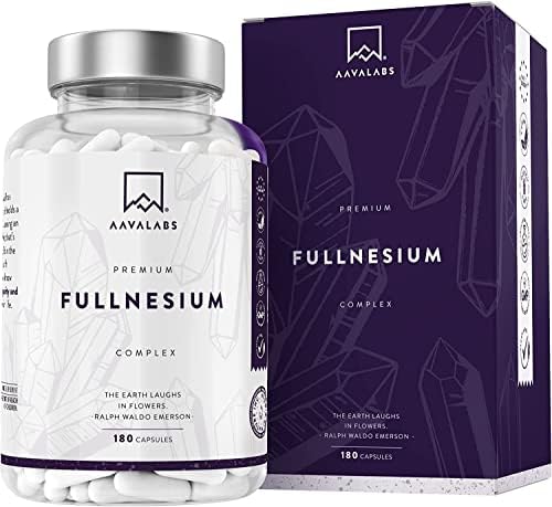 Advanced Magnesium Supplement [ 400 mg Elemental Magnesium ] - 180 Capsules - with Malate, Citrate, Magnesium Chelated Bisglycinate, Taurate & Oxide - High Potency for Energy, Muscles & Bones - Vegan