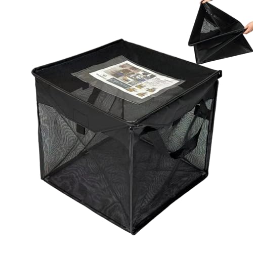 Cesta para exteriores - Contenedor de cesta plegable, cesta para camping | Ramo de basura de lata exterior, cubo de basura adherente en caja plegable, soporte de reciclaje para cámaras