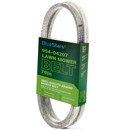 BlueStars 954-04207 754-04207 Drive Belt for Cub Cadet LTX1045 LTX1046 LTX1042 LTX1046VT LTX1046KW LTX1050KW LTX1050VT RZT Zero Turn Mowers Troy-Bilt MTD | Aramid Cord | 1/2 x 79
