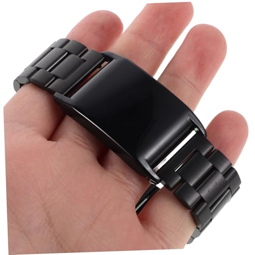Correa de reloj de metal SHINEOFI con protector integrado y ajuste rápido anticaídas 3