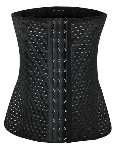 Youloveit Women's Waist Trainer Corset for Everyday Wear Steel Boned Tummy Control Body Shaper with Adjustable Hooks2
