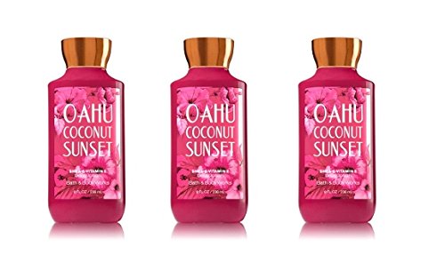Bath & Body Works Oahu Coconut Sunset Body Lotion 8oz - Lot of 3