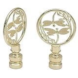 Biaungdo 2 Pack Double Dragonflies Lamp Finial, Gold Decorative Finial for Lamp Shades, Hollowing Out Lamp Finial Cap Knobs for Table Lamp, Floor Lamp, Lamp Decoration