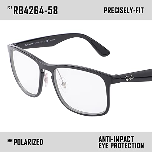 Image of Polarized Replacement Lenses for Ray-Ban Chromance RB4264 58mm Sunglass