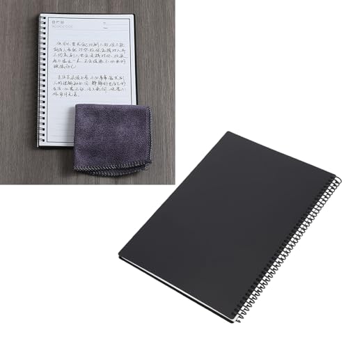 Yunseity Cuaderno de Espiral Reutilizable, 180x255 Mm, Páginas Rayadas y Punteadas, 30 Hojas, Aplicación Conectada, Borrable, para la Escuela, el Trabajo y Proyectos Creativos - imagen 3