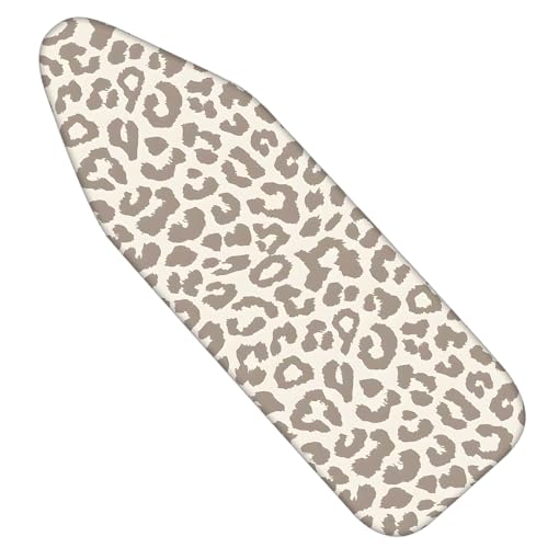Image of Nuxovilar Gray Leopard Print Ironing Board Cover 15x54 Polyester